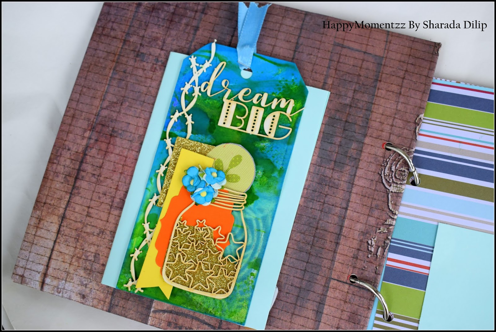 HappyMomentzz crafting by Sharada Dilip Handmade Farewell scrapbook