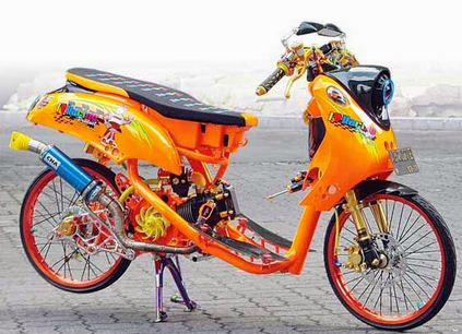 Modifikasi Motor Matic Airbrush Terbaru 2016 | Modifikasi Motor