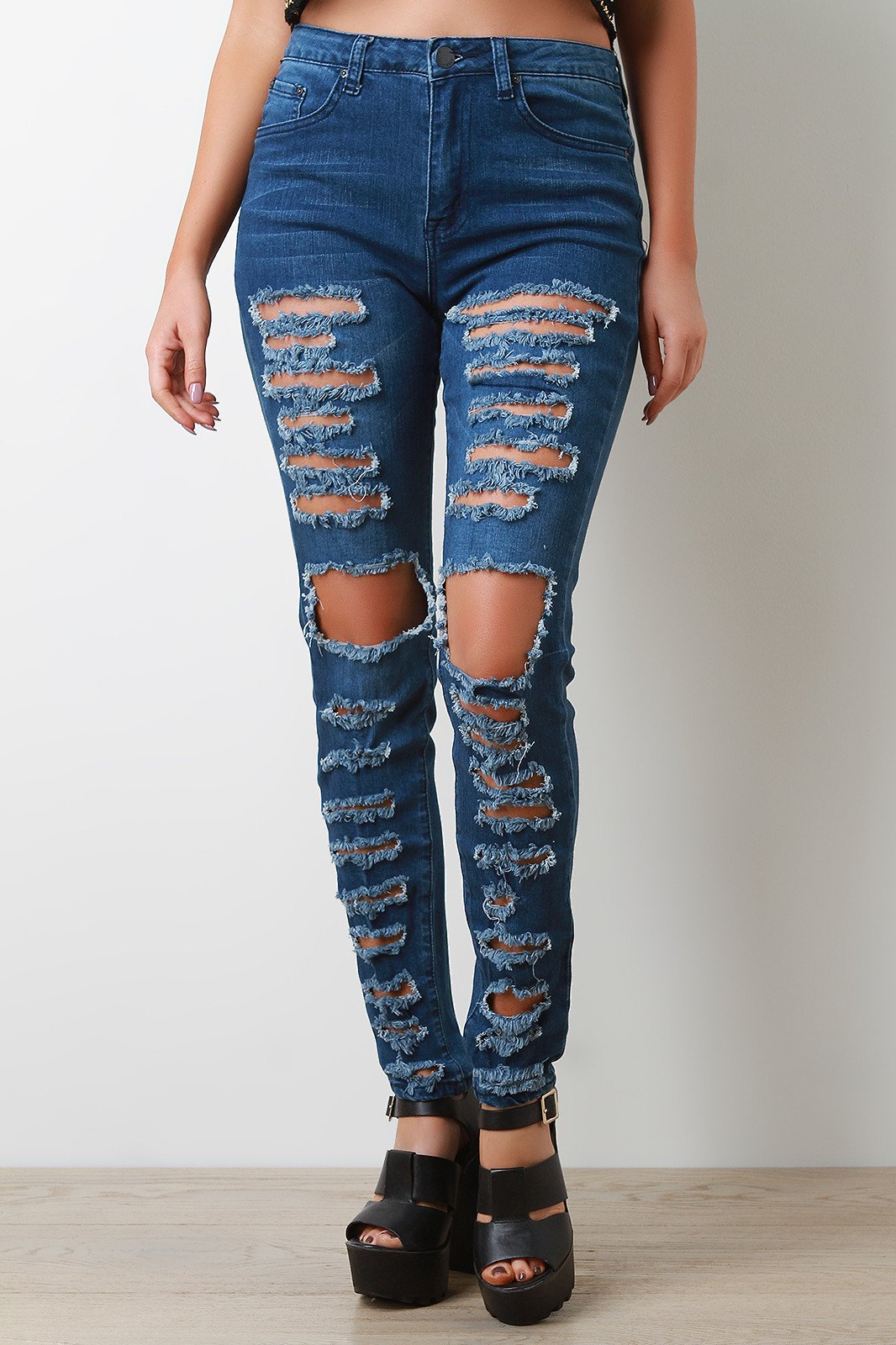 Trending Destructed Denim
