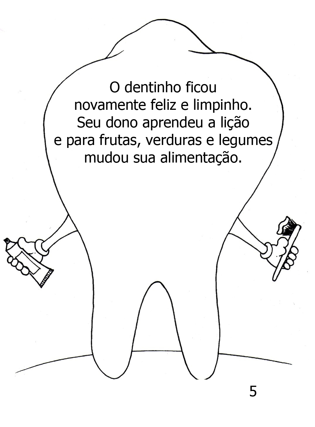 Atividade sobre higiene: A história do dentinho para montar livrinho ...