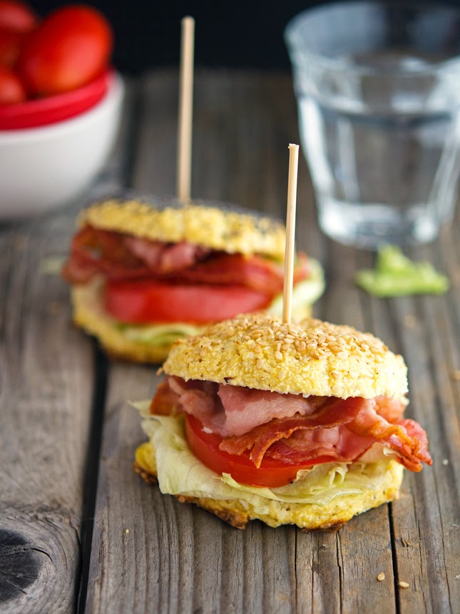 Cauliflower Bagel BLTs