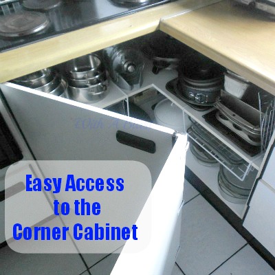 Open Up The Kitchen Corner Cabinet, Open Corner Cabinet Ideas