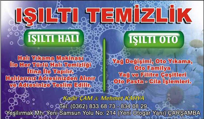 Carsamba Sari Sayfalar Firma Rehberi Isilti Temizlik