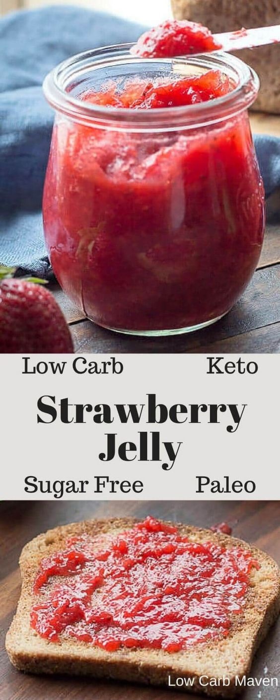 Low Carb Sugar Free Strawberry Jam