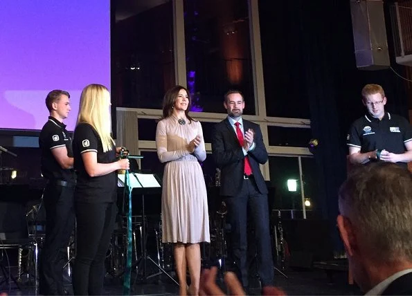 Aarhus European Volunteering Capital 2018. Crown Princess Mary wore Ralph  Lauren dress and Prada coat