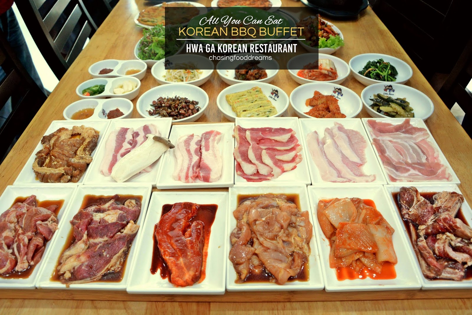 CHASING FOOD DREAMS: All You Can Eat Korean BBQ Buffet @ Hwa Ga