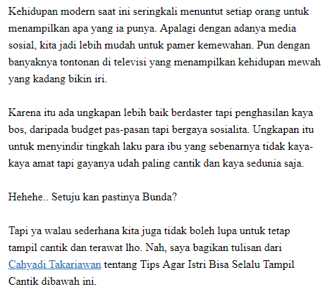 Lebih Baik Jadi Emak Bpkb Berdaster Tapi Penghasilan Kayak