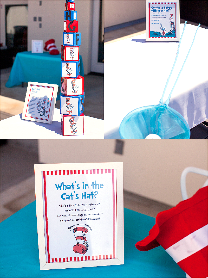 Cat in The Hat Inspired Birthday Party DIY Games & Activities - via BirdsParty.com