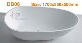 Artificial stone bathtub