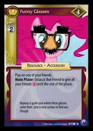 My Little Pony Funny Glasses Canterlot Nights CCG Card