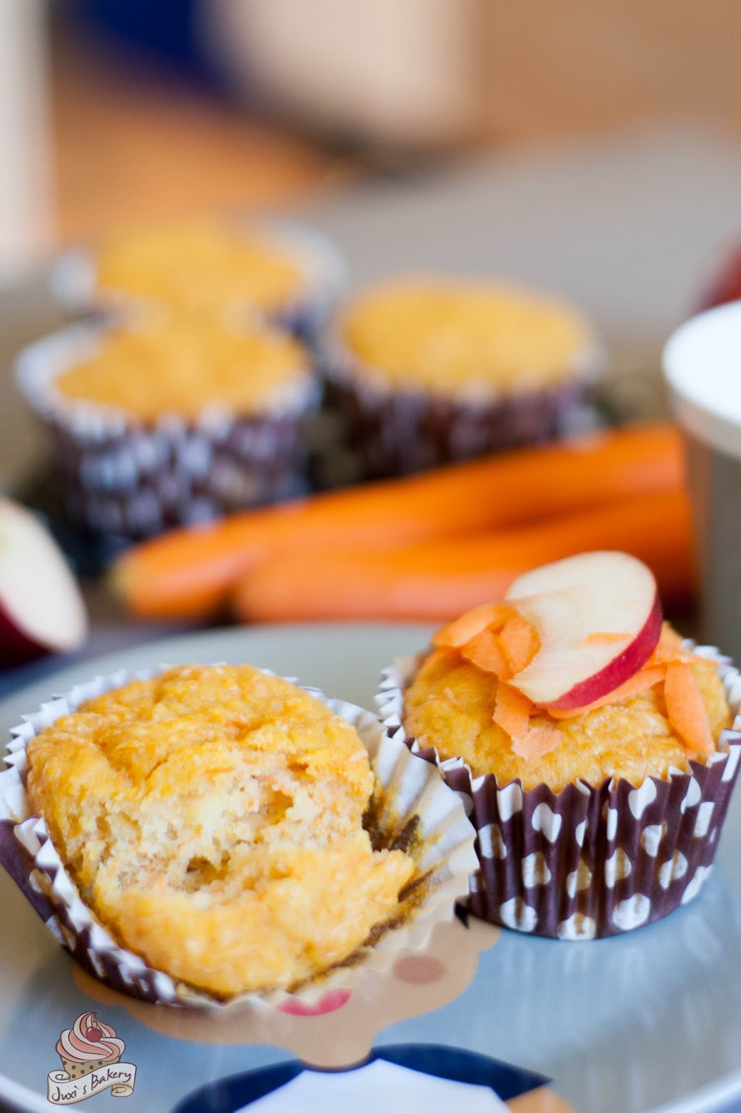 juxi&amp;#39;s bakery: Karotten-Apfel-Muffins