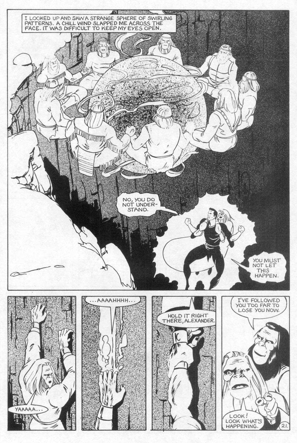 Read online Planet of the Apes (1990) comic -  Issue #24 - 23