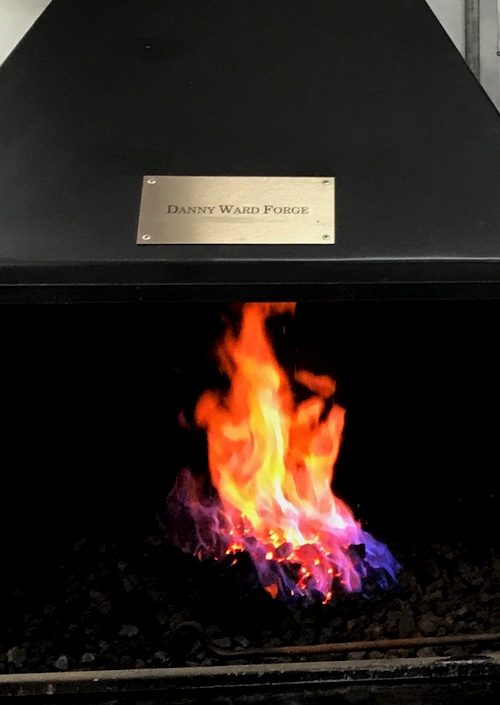 Danny Ward forge at Virginia Tech vet school vet school coal forge dedicated to Danny Ward