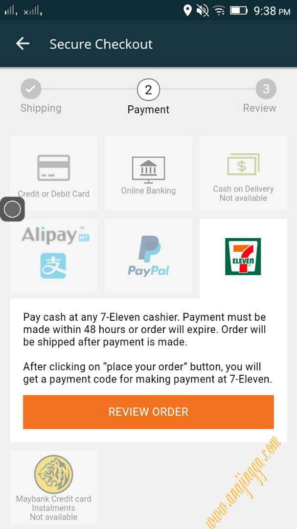Shopping Lazada Malaysia Bayar Di 7eleven Dengan Molpay Cash