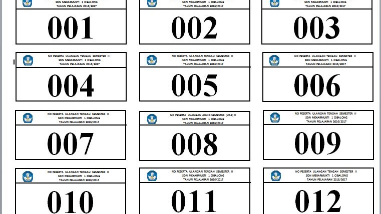 Tutorial Membuat Cara Membuat Nomor Meja Di Word Beserta Gambar Tutorial Ms Word Indonesia