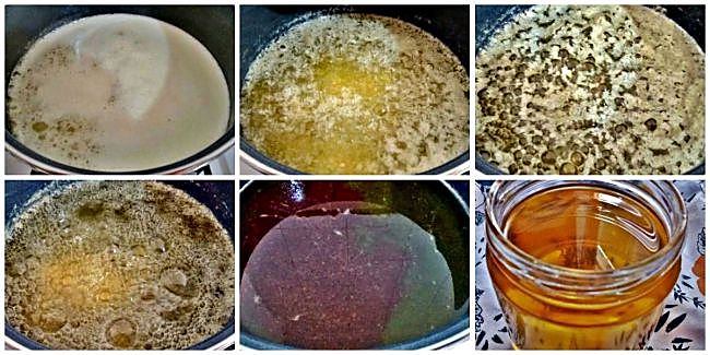 Preparación del ghee o mantequilla clarificada
