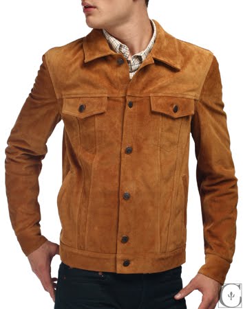 BAND-A-HOLICS: BAND OF OUTSIDERS Brown Rawhide Trucker Jacket AW11