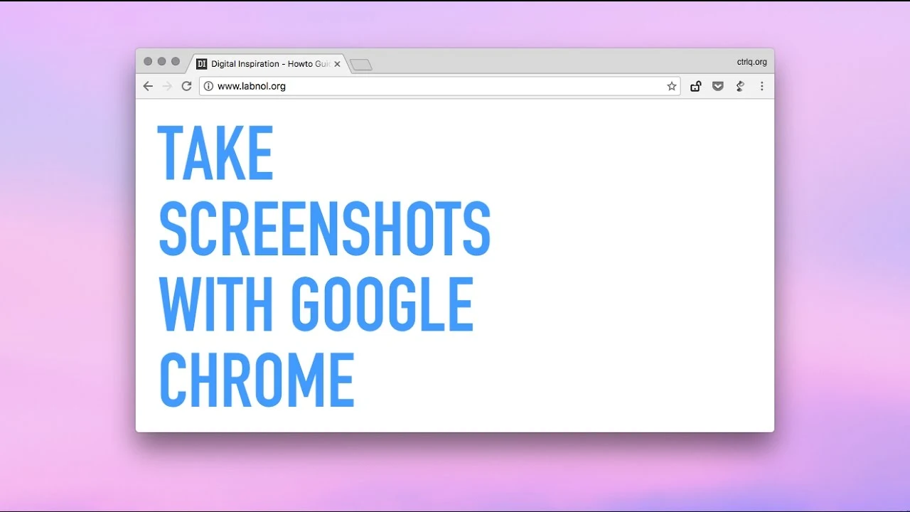 How to Capture Screenshots with Google Chrome [video]