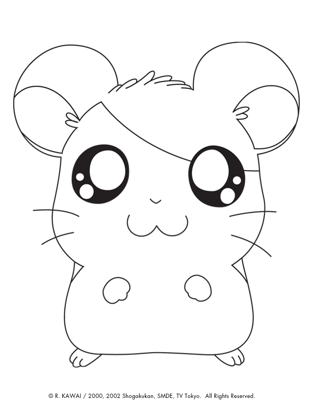 Hamtaro Cute Animals Coloring Pages Coloring Wallpapers Download Free Images Wallpaper [coloring876.blogspot.com]