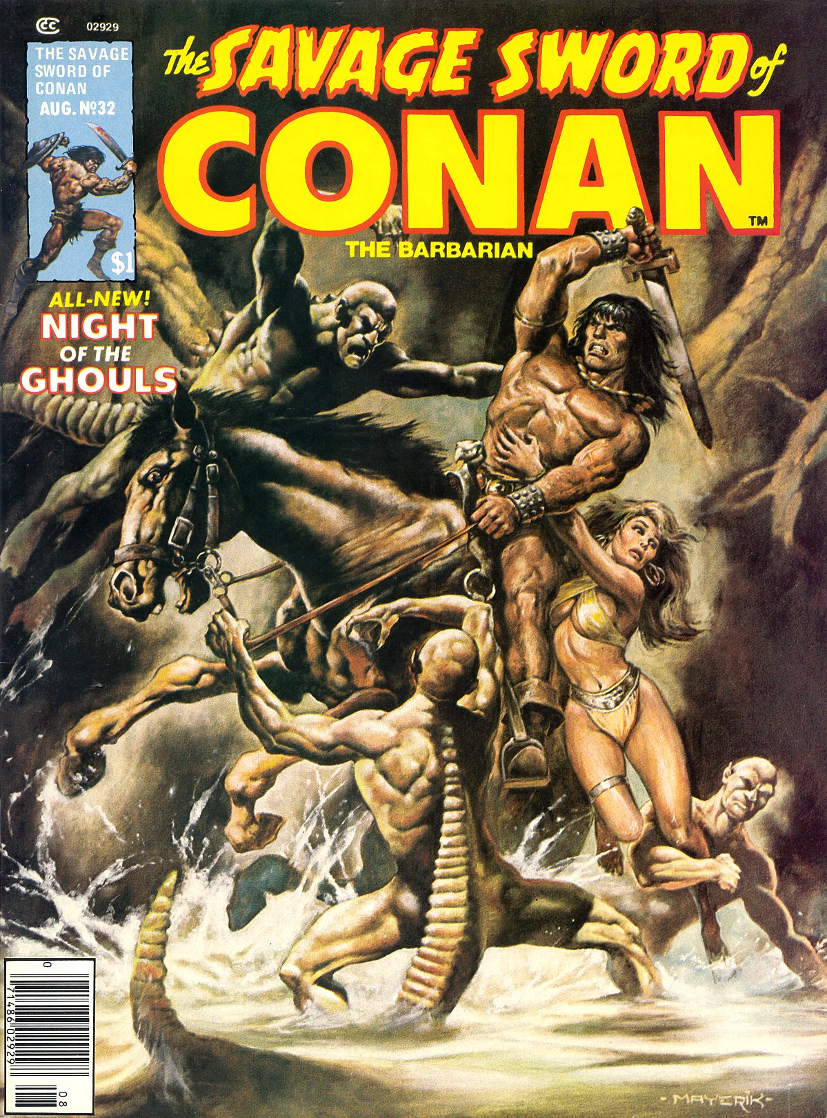 Read online The Savage Sword Of Conan comic -  Issue #32 - 1