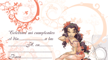 Invitación de hada disney para imprimir