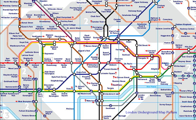 Calendar June Printable London Tube Map 2012