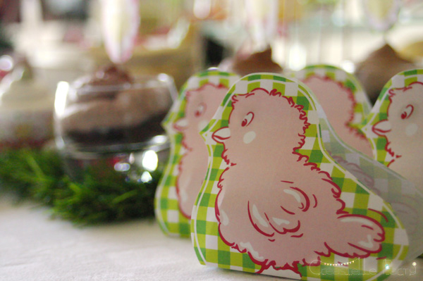 Easter garden party chick gift box