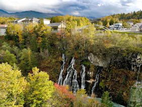 Shirahiga Falls, near the Blue Pond