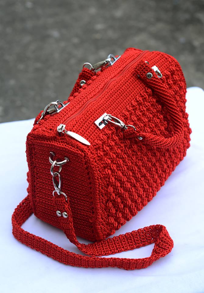 bolsa em croche passo a passo
