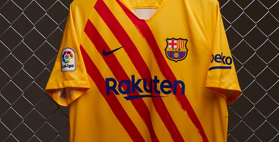 FC Barcelona 19-20 Senyera Fourth Kit Released + -