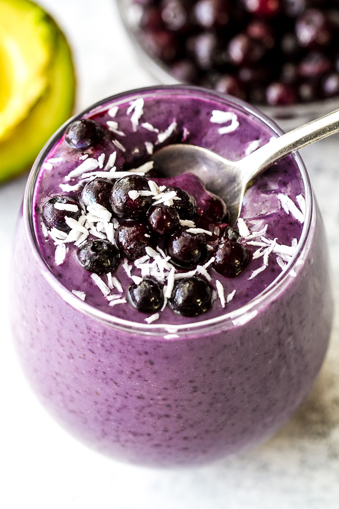 blueberry ávocádo smoothíe Healthy Food Recipes