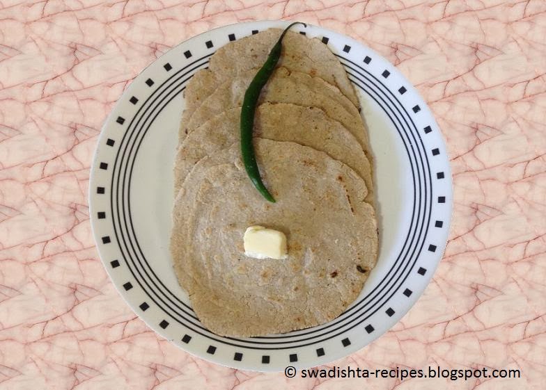 Swadishta Recipes : Jowar Roti/ Bhakri