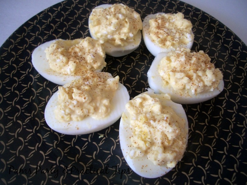 Pams Party Practical Tips Lower Fat Deviled Eggs