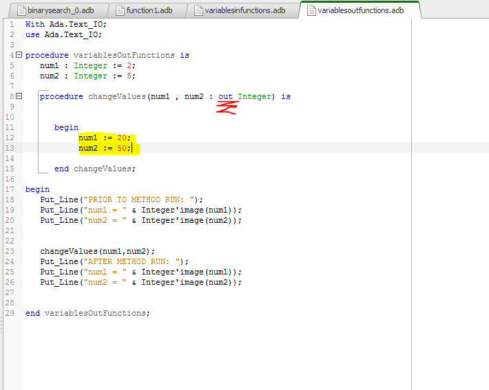 Progress of Learning ADA Programming: Methods/Functions and the Classic ...
