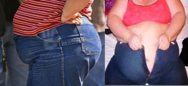 Fat Woman In Jeans 106