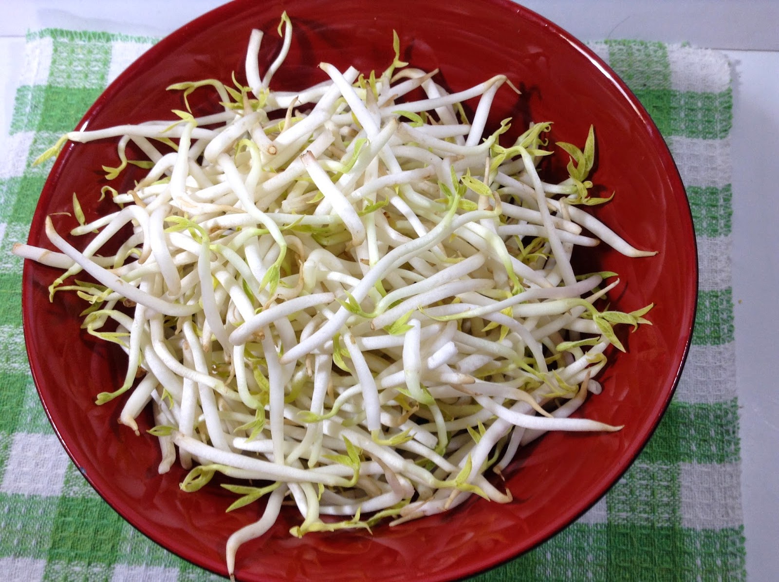 Simply Cooking and Health Rainbow Bean Sprouts Stirfry and Soy bean