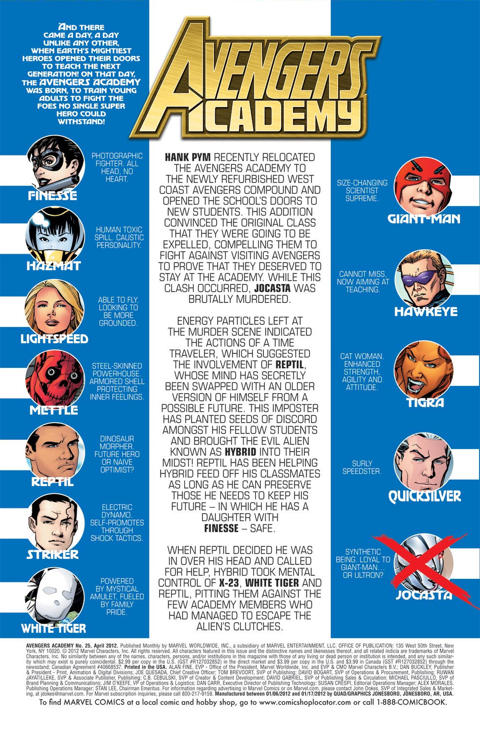 Read online Avengers Academy comic -  Issue #25 - 2