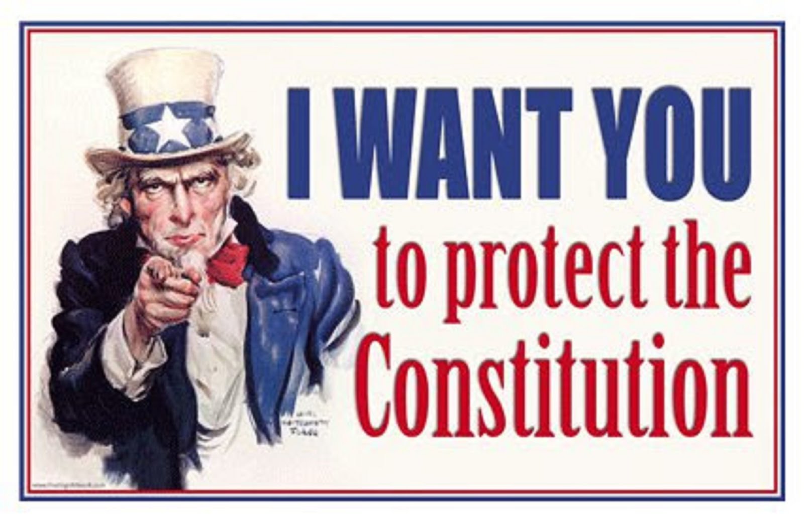 I WANT YOU TO PROTECT THE CONSTITUTION