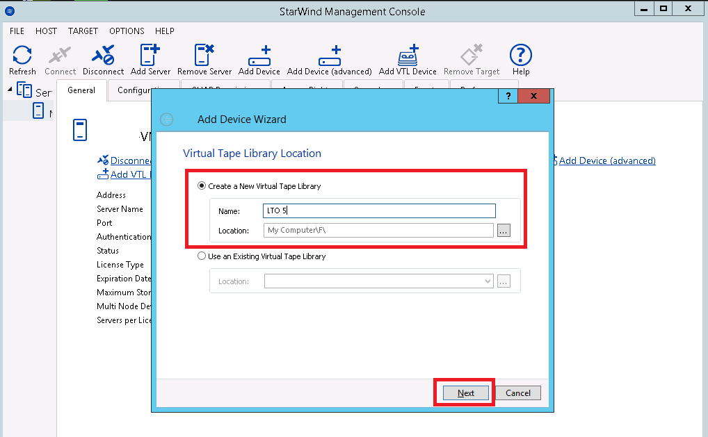 How to configure Star Wind Virtual Tape Library Software Techmint