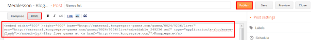 Embed Codes For Games Embed Codes For Games