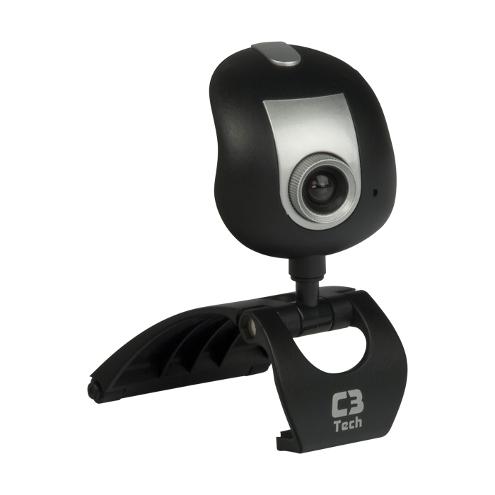 Informatica: Web Cam C3 Tech WB2102-E 16.0 pixel Preta/Prata - R$ 65,00