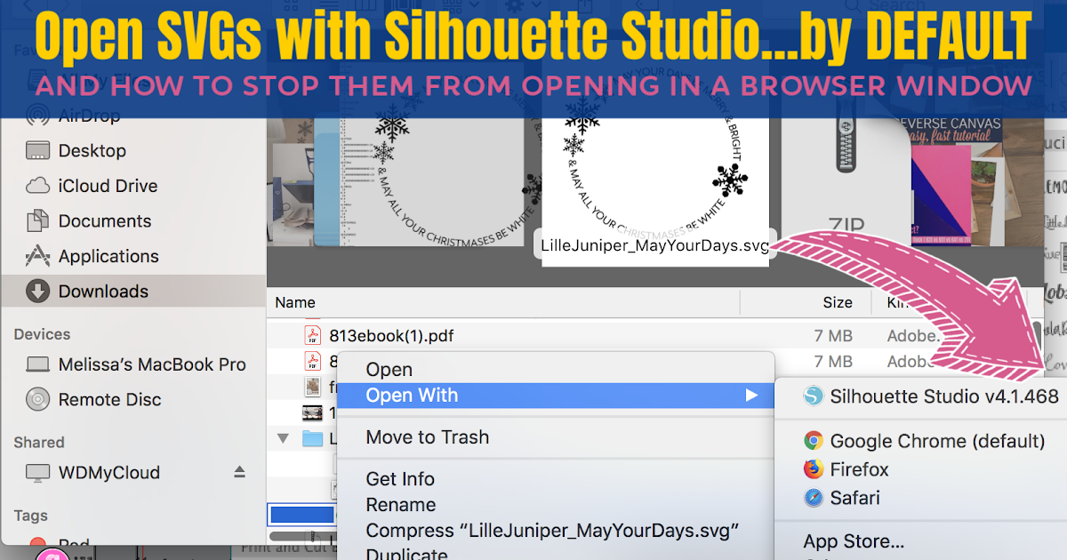 Download Open Svg Files By Default With Silhouette Studio Instead Of Your Internet Browser Silhouette School SVG Cut Files