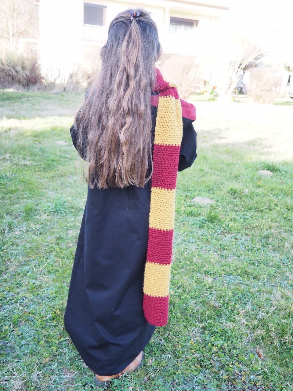 Harry Potter - Écharpe Gryffondor tricotée jaune-rouge