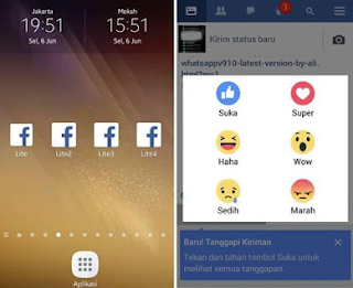 Facebook Lite Mod Apk Terbaru Ringan Dan include messenger Jadi Satu 