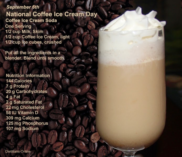 Dietitians Online Blog National Coffee Ice Cream Day Nutrition