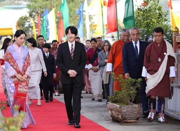Crown Prince Akishino, Crown Princess Kiko, Prince Hisahito, King Jigme Khesar Namgyel and Queen Jetsun Pema