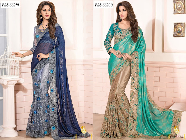 Trendy latest fashion style ethnic wear exclusive Party Wear Sarees online at low cost