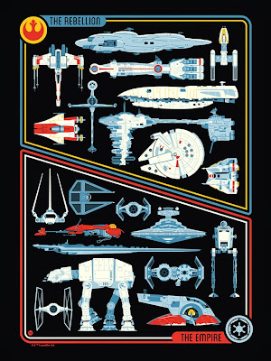 Star Wars “Transports” Screen Print by Dave Perillo