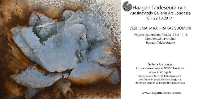 Haagan Taideseura ry:n vuosinäyttely Galleria Ars Longassa 8.-22.10.2017