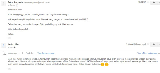 Mbak Indri Lidiawati Bakal Kembali Ngeblog Mbak Indri Lidiawati Bakal Kembali Ngeblog